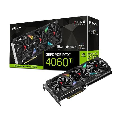 PNY GeForce RTX 4060 Ti XLR8 Gaming Verto Triple Fan ARGB Edition 16GB