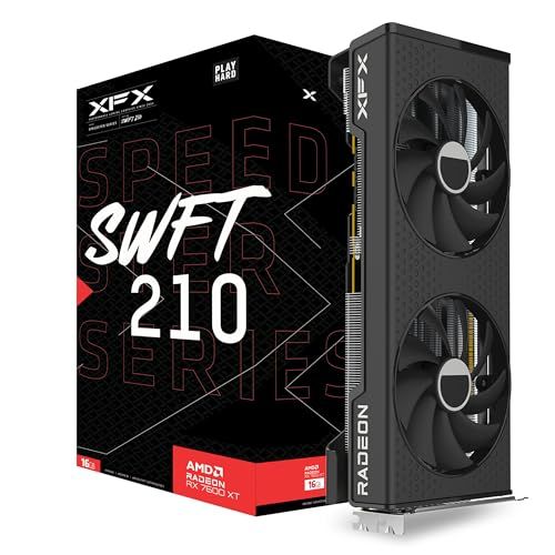 XFX Speedster SWFT210 Core AMD Radeon RX 7600 XT 16GB GDDR6